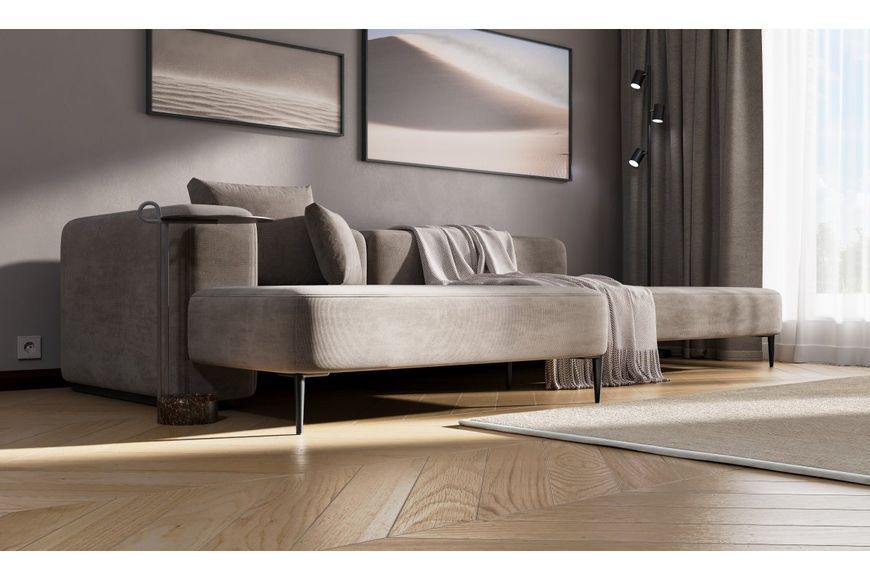 Ніжка меблева декоративна GTV SQUARE H-150мм, сталь, чорний матовий NM-SQUARE-150-20M фото