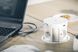 Подовжувач GTV COMFORT PLUS 120мм 4 розетки SCHUKO 2xUSB 2,4A 2xRJ45, безпровідна зарядка 5W, кабель 1,5м Білий AE-BPW4S120P-10 фото 2