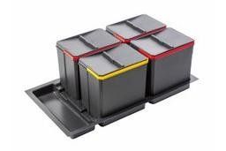 Контейнерна система AxiSpace Graphene, шир. 900, глибина 500/550 мм, 4х15л PB-AS-900-4X15L фото