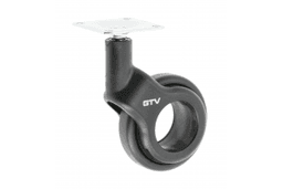 Меблевий ролик GTV STRADA, 60 мм, 30 кг, чорний KM-STRADA-60MM-BH-20 фото