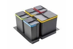 Піддон для відер AxiSpace Graphene в базу 600 мм, 1X15л, 3X7л PB-AS-600-T-1X15L-3X7L фото
