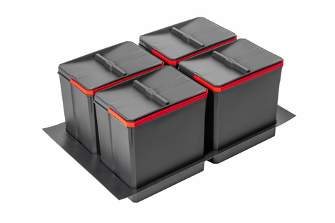 Комплект піддонів AxiSpace Graphene 800 мм, 4X15л (ціна за 5 шт.) PB-AS-800-T-4X15L фото