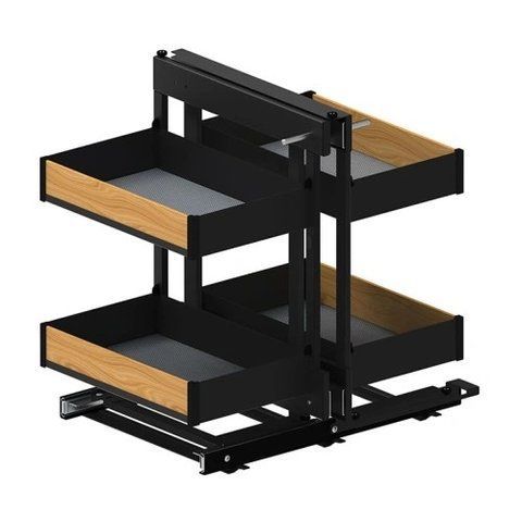 PURO CORNER SPACE PLUS 1100-1200 (Front 60) універсальний Л/П метал/дерево чорний/дуб WE35.0067.12.C74 фото