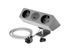 Подовжувач GTV Sofito, 2 x SCHUKO, USB A+C, кабель 1,5m, флокування сіре AE-GMSOF2S2U-31 фото 1