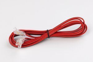 З'єднувачі 2шт, прозорі для світлодіодних стрічок COB 8 мм, з кабелем 2000 мм, кабель/стрічка LD-ZTK82-COB фото