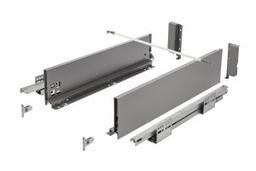 AXIS PRO Push to Open комплект шухляди L-350 мм середній H120 Антрацит PB-AXISPRO-P2O-KPL350B фото