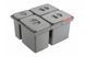 Система контейнерів для сміття GTV MULTINO NEW 600 3X15L 1X7L антрацит PB-93004162601 фото 1