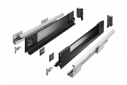 AXIS PRO комплект шухляди зі скляними боковинами L-450 мм H86 Чорний PB-AXISPRO-GLASS-KPL450A2 фото