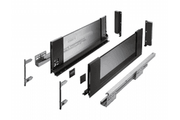AXIS PRO комплект шухляди зі скляними боковинами L-500 мм H168 Чорний PB-AXISPRO-GLASS-KPL500C2 фото